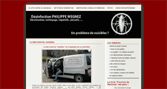 Desktop Screenshot of desinfectionwegnez.be
